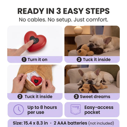 Heartbeat Pup – Your Dog's Bedtime Buddy